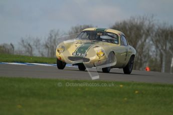 © Octane Photographic Ltd. 2012 Donington Historic Festival. Pre-63 GT, qualifying. Lotus Elite - Pal Garside, Philip Weston. Digital Ref : 0322lw7d0305