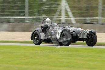 © Octane Photographic Ltd. 2012 Donington Historic Festival. RAC Woodcote Trophy for pre-56 sportscars, qualifying. Allard J2 - Patrick Watts. Digital Ref : 0316cb1d8071