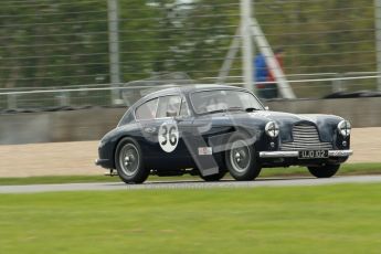 © Octane Photographic Ltd. 2012 Donington Historic Festival. RAC Woodcote Trophy for pre-56 sportscars, qualifying. Aston Martin DB2/4 Mk.I - Nigel Batchelor. Digital Ref : 0316cb1d8080
