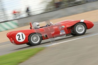© Octane Photographic Ltd. 2012 Donington Historic Festival. RAC Woodcote Trophy for pre-56 sportscars, qualifying. Lotus Mk.X - Malcolm Paul/Rick Bourne. Digital Ref : 0316cb7d9941