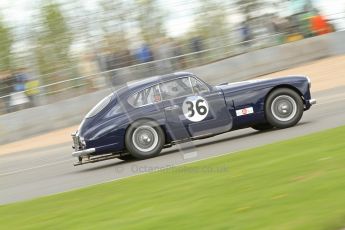 © Octane Photographic Ltd. 2012 Donington Historic Festival. RAC Woodcote Trophy for pre-56 sportscars, qualifying. Aston Martin DB2/4 Mk.I - Nigel Batchelor. Digital Ref : 0316cb7d9944