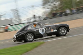 © Octane Photographic Ltd. 2012 Donington Historic Festival. RAC Woodcote Trophy for pre-56 sportscars, qualifying. Aston Martin DB2 - Chris Jolly. Digital Ref : 0316cb7d9948