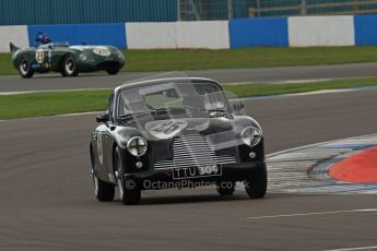 © Octane Photographic Ltd. 2012 Donington Historic Festival. RAC Woodcote Trophy for pre-56 sportscars, qualifying. Aston Martin DB2/4 Mk.I - Nicholas Ruddell. Digital Ref : 0316lw7d8248