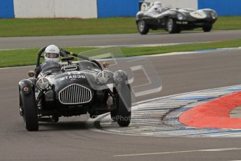 © Octane Photographic Ltd. 2012 Donington Historic Festival. RAC Woodcote Trophy for pre-56 sportscars, qualifying. Allard J2 - Patrick Watts. Digital Ref : 0316lw7d8325