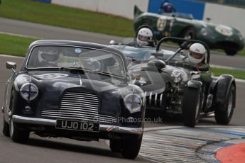 © Octane Photographic Ltd. 2012 Donington Historic Festival. RAC Woodcote Trophy for pre-56 sportscars, qualifying. Aston Martin DB2/4 Mk.I - Nigel Batchelor. Digital Ref : 0316lw7d8364