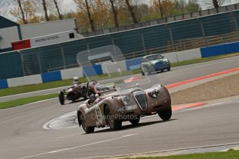© Octane Photographic Ltd. 2012 Donington Historic Festival. RAC Woodcote Trophy for pre-56 sportscars, qualifying. Jaguar KX120 OTS - Wil Arif/Jarrah Venables. Digital Ref : 0316lw7d8384