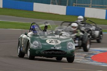 © Octane Photographic Ltd. 2012 Donington Historic Festival. RAC Woodcote Trophy for pre-56 sportscars, qualifying. RGS Atlanta - Barry Wood/Barry Cannell. Digital Ref : 0316lw7d8491