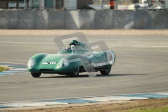 © Octane Photographic Ltd. 2012 Donington Historic Festival. Stirling Moss Trophy for pre-61 sportscars, qualifying. Lotus XI LM Series 1 - Jacques Naveau/David Axisa. Digital Ref : 0321cb1d8936