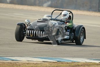 © Octane Photographic Ltd. 2012 Donington Historic Festival. Stirling Moss Trophy for pre-61 sportscars, qualifying. Kurtis 500S - Adam Singer. Digital Ref : 0321cb1d8951