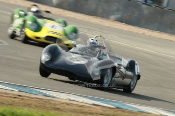 © Octane Photographic Ltd. 2012 Donington Historic Festival. Stirling Moss Trophy for pre-61 sportscars, qualifying. Lola Mk.1 - Jurg Tobler. Digital Ref : 0321cb1d9035