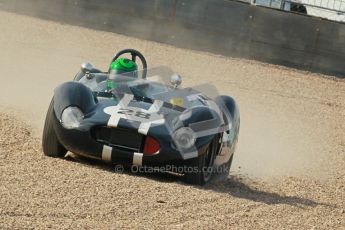 © Octane Photographic Ltd. 2012 Donington Historic Festival. Stirling Moss Trophy for pre-61 sportscars, qualifying. Cooper Monaco - Martin Stretton. Digital Ref : 0321cb1d9095