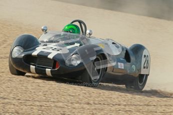 © Octane Photographic Ltd. 2012 Donington Historic Festival. Stirling Moss Trophy for pre-61 sportscars, qualifying. Cooper Monaco - Martin Stretton. Digital Ref : 0321cb1d9097