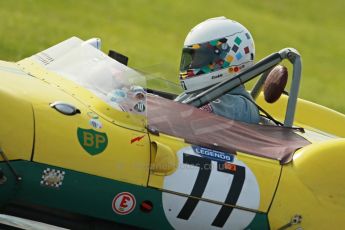 © Octane Photographic Ltd. 2012 Donington Historic Festival. Stirling Moss Trophy for pre-61 sportscars, qualifying. Lotus XI Le Mans - David Cooke. Digital Ref : 0321cb1d9124