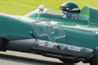 © Octane Photographic Ltd. 2012 Donington Historic Festival. Stirling Moss Trophy for pre-61 sportscars, qualifying. Lotus XI LM Series 1 - Jacques Naveau/David Axisa. Digital Ref : 0321cb1d9127