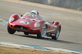 © Octane Photographic Ltd. 2012 Donington Historic Festival. Stirling Moss Trophy for pre-61 sportscars, qualifying. Maserati 250S - Stephen Bond/Keith Fell. Digital Ref : 0321cb1d9154