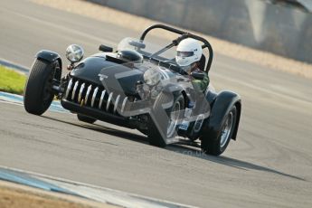 © Octane Photographic Ltd. 2012 Donington Historic Festival. Stirling Moss Trophy for pre-61 sportscars, qualifying. Kurtis 500S - Adam Singer. Digital Ref : 0321cb1d9157