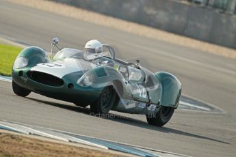© Octane Photographic Ltd. 2012 Donington Historic Festival. Stirling Moss Trophy for pre-61 sportscars, qualifying. Cooper Monaco - Paul Woolley. Digital Ref : 0321cb1d9175