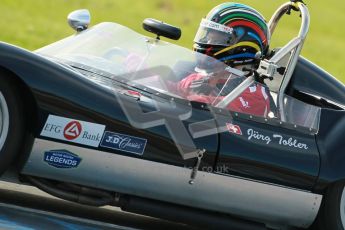 © Octane Photographic Ltd. 2012 Donington Historic Festival. Stirling Moss Trophy for pre-61 sportscars, qualifying. Lola Mk.1 - Ronny Tobler. Digital Ref : 0321cb1d9186