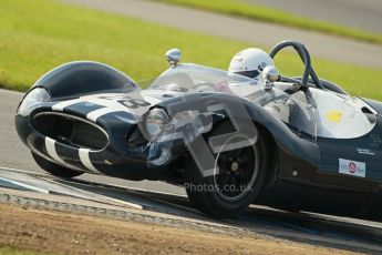 © Octane Photographic Ltd. 2012 Donington Historic Festival. Stirling Moss Trophy for pre-61 sportscars, qualifying. Cooper Monaco - Mark Clubb. Digital Ref : 0321cb1d9240
