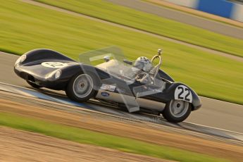 © Octane Photographic Ltd. 2012 Donington Historic Festival. Stirling Moss Trophy for pre-61 sportscars, qualifying. Lola Mk.1 - Jurg Tobler. Digital Ref : 0321cb7d0326