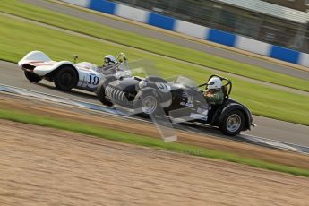 © Octane Photographic Ltd. 2012 Donington Historic Festival. Stirling Moss Trophy for pre-61 sportscars, qualifying. Kurtis 500S - Adam Singer. Digital Ref : 0321cb7d0342