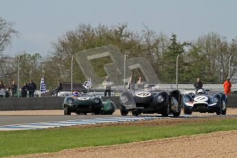 © Octane Photographic Ltd. 2012 Donington Historic Festival. Stirling Moss Trophy for pre-61 sportscars, qualifying. Lister Knobbly - Alastair Dovey, Mark Hales. Digital Ref : 0321lw7d0118