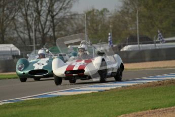 © Octane Photographic Ltd. 2012 Donington Historic Festival. Stirling Moss Trophy for pre-61 sportscars, qualifying. Elva Mk.V. Ralf Emmerling/Phil Hooper. Digital Ref : 0321lw7d9738