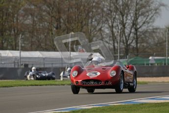 © Octane Photographic Ltd. 2012 Donington Historic Festival. Stirling Moss Trophy for pre-61 sportscars, qualifying. Maserati 250S - Stephen Bond/Keith Fell. Digital Ref : 0321lw7d9748