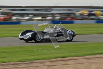 © Octane Photographic Ltd. 2012 Donington Historic Festival. Stirling Moss Trophy for pre-61 sportscars, qualifying. Lola Mk.1 - Jurg Tobler. Digital Ref : 0321lw7d9929
