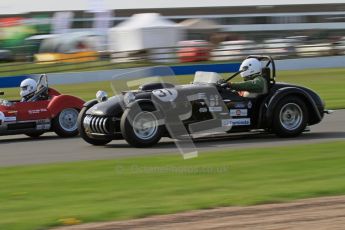© Octane Photographic Ltd. 2012 Donington Historic Festival. Stirling Moss Trophy for pre-61 sportscars, qualifying. Kurtis 500S - Adam Singer. Digital Ref : 0321lw7d9950
