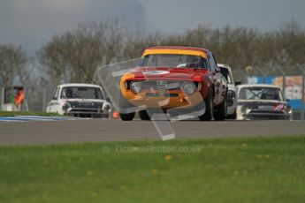 © Octane Photographic Ltd. 2012 Donington Historic Festival. U2TC. Alfa Romeo Giulia Sprint GTA - Alex and Frank Stippler. Digital Ref : 0323lw7d0322