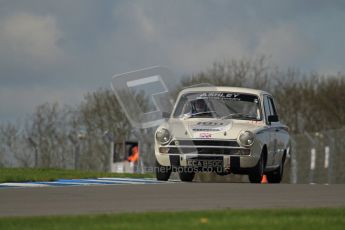© Octane Photographic Ltd. 2012 Donington Historic Festival. U2TC. Ford Lotus Cortina - Brian Ashley. Digital Ref : 0323lw7d0480