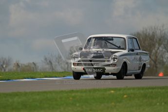 © Octane Photographic Ltd. 2012 Donington Historic Festival. U2TC. Ford Lotus Cortina - Graham Wilson, Martin Hood. Digital Ref : 0323lw7d0513