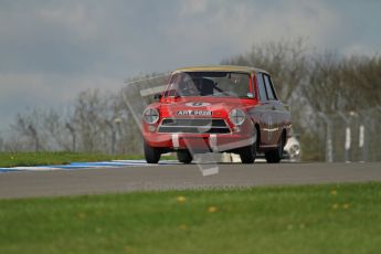 © Octane Photographic Ltd. 2012 Donington Historic Festival. U2TC. Ford Lotus Cortina - Henry Mann. Digital Ref : 0323lw7d0522