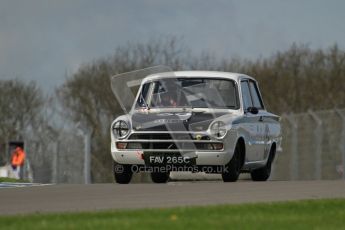 © Octane Photographic Ltd. 2012 Donington Historic Festival. U2TC. Ford Lotus Cortina - Graham Wilson, Martin Hood. Digital Ref : 0323lw7d0626