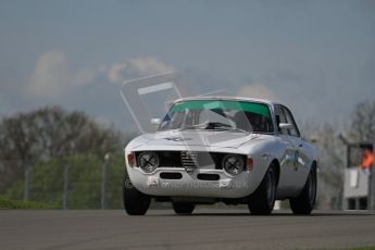 © Octane Photographic Ltd. 2012 Donington Historic Festival. U2TC. Alfa Romeo Giulia Sprint GTA - Clive Joy, Kilian Konig. Digital Ref : 0323lw7d0707