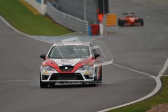 © Octane Photographic Ltd. Donington Park - General Test - 19th April 2012. Luke Caudle, Seat Leon, Production Touring Car Trophy. Digital ref : 0297lw1d8624