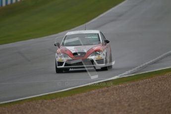 © Octane Photographic Ltd. Donington Park - General Test - 19th April 2012. Luke Caudle, Seat Leon, Production Touring Car Trophy. Digital ref : 0297lw1d8903