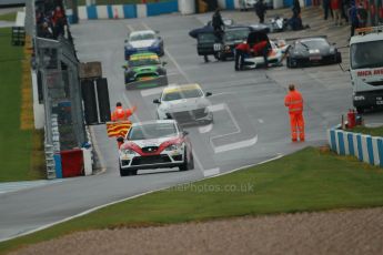 © Octane Photographic Ltd. Donington Park - General Test - 19th April 2012. Luke Caudle, Seat Leon, Production Touring Car Trophy. Digital ref : 0297lw1d9152