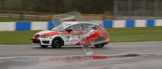 © Octane Photographic Ltd. Donington Park - General Test - 19th April 2012. Luke Caudle, Seat Leon, Production Touring Car Trophy. Digital ref : 0297lw7d5206