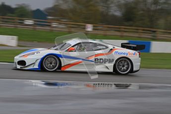 © Octane Photographic Ltd. Donington Park - General Test - 19th April 2012. Richard Bramham/Phil Andrews, Ferrari 430 Challenge, Britcar MSA British Endurance Championship. Digital ref : 0297lw7d5467