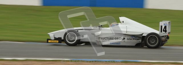 © Octane Photographic Ltd. Donington Park - General Test - 19th April 2012. Matt Mason, Mygale FB02, MGR, BARC Intersteps championship. Digital ref : 0297lw7d5527