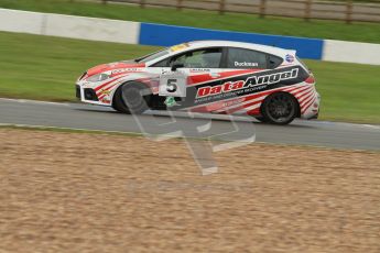 © Octane Photographic Ltd. Donington Park - General Test - 19th April 2012. Gary Duckman, Seat Leon, BARC Dunlop Production Touring Car Trophy. Digital ref : 0297lw7d5591