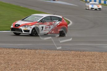 © Octane Photographic Ltd. Donington Park - General Test - 19th April 2012. Luke Caudle, Seat Leon, Production Touring Car Trophy. Digital ref : 0297lw7d5619
