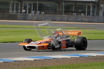 © Octane Photographic Ltd. Donington Park un-silenced general test day, 26th April 2012. Cengiz Artam, March 701, Historic F1. Digital Ref : 0301lw7d8316