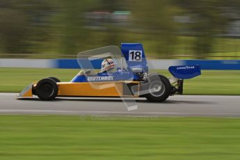 © Octane Photographic Ltd. Donington Park un-silenced general test day, 26th April 2012. Bob Berridge, Ex-John Watson, Surtees TS16, Master Grand Prix, Historic F1. Digital Ref : 0301lw7d8481
