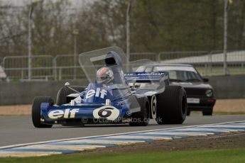 © Octane Photographic Ltd. Donington Park un-silenced general test day, 26th April 2012. Tyrrell 006 - Rob Hall, Historic F1. Digital Ref : 0301lw7d8637