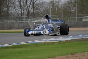 © Octane Photographic Ltd. Donington Park un-silenced general test day, 26th April 2012. Tyrrell 006 - Rob Hall, Historic F1. Digital Ref : 0301lw7d8639