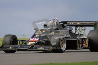 © Octane Photographic Ltd. Donington Park un-silenced general test day, 26th April 2012. Lotus 77 - Rob Hall, Historic F1. Digital Ref : 0301lw7d9334