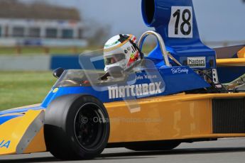 © Octane Photographic Ltd. Donington Park un-silenced general test day, 26th April 2012. Bob Berridge, Ex-John Watson, Surtees TS16, Master Grand Prix, Historic F1. Digital Ref : 0301lw7d9394
